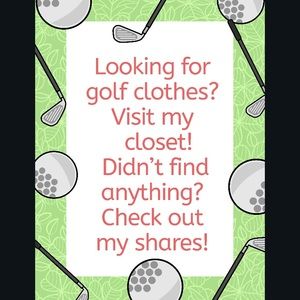 Lots of golf apparel left!